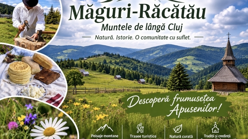 Măguri-Răcătău, muntele de lângă Cluj. Natură, istorie și o comunitate care păstrează spiritul Apusenilor