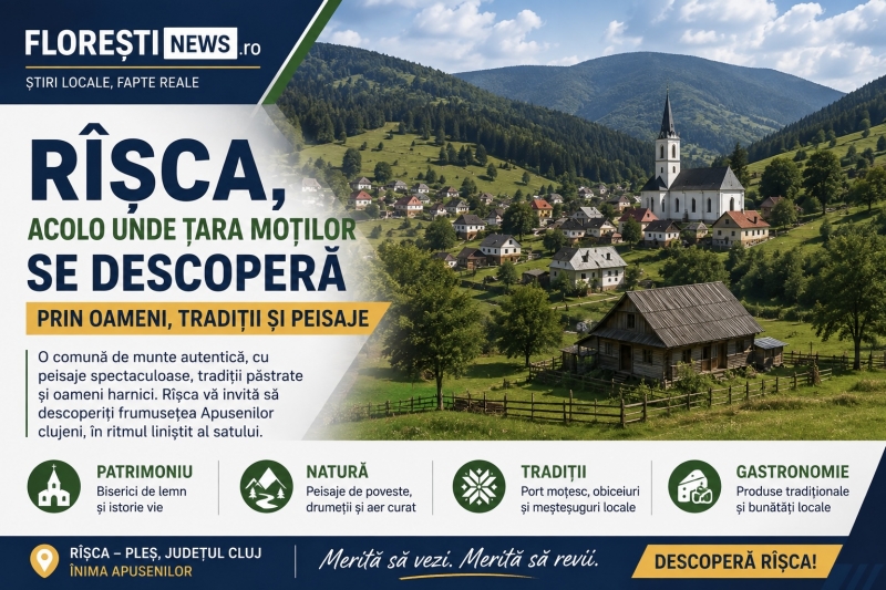 Rîșca, acolo unde Țara Moților se descoperă prin oameni, tradiții și peisaje
