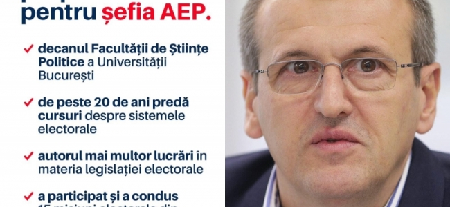 USR îl propune pe Cristian Preda, decan al Facultății de Științe Politice a Universității București, pentru funcția de președinte al Autorității Electorale Permanente (AEP)