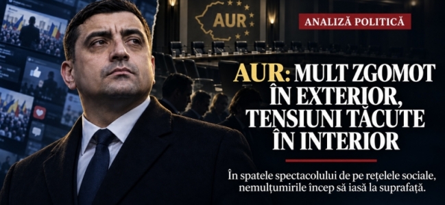 Partidul AUR - mult zgomot în exterior, tensiuni tăcute în interior