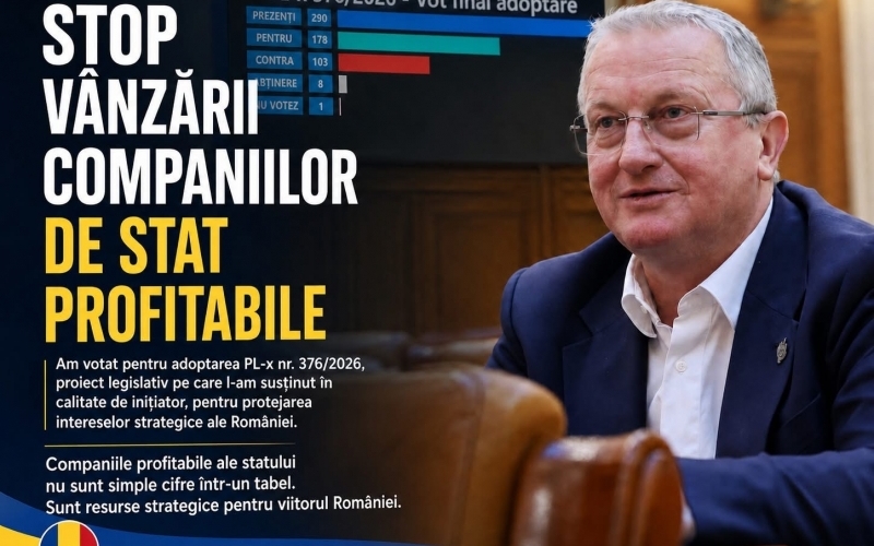 Deputatul Remus Lăpușan - STOP vânzării companiilor de stat profitabile