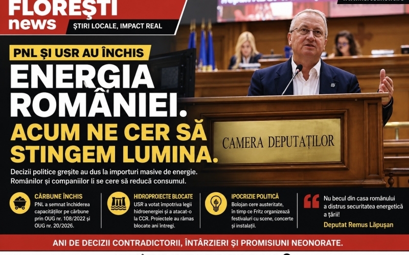 Deputatul Remus Lăpușan: „România nu poate avea securitate energetică închizând ceea ce produce și importând ceea ce consumă”