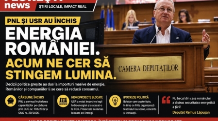 Deputatul Remus Lăpușan: „România nu poate avea securitate energetică închizând ceea ce produce și importând ceea ce consumă”
