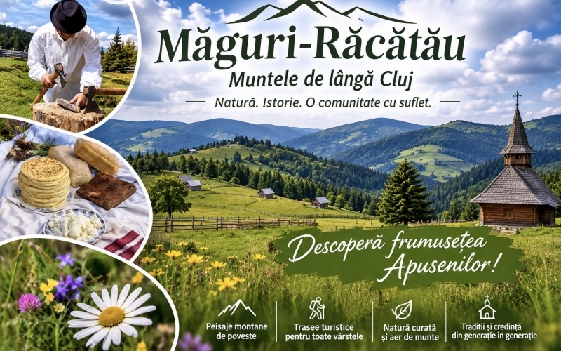 Măguri-Răcătău, muntele de lângă Cluj. Natură, istorie și o comunitate care păstrează spiritul Apusenilor