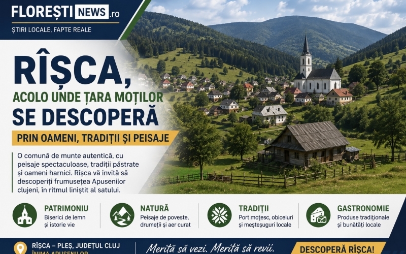 Rîșca, acolo unde Țara Moților se descoperă prin oameni, tradiții și peisaje
