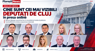 Cine sunt cei mai vizibili deputați de Cluj în presa online? Remus Lăpușan, pe primul loc în ecosistemul media al județului