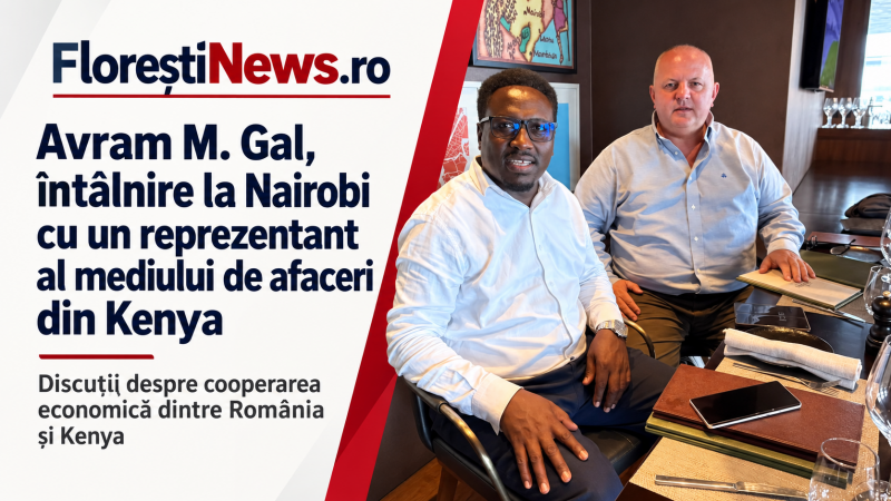 Avram M. Gal, întâlnire la Nairobi cu un reprezentant al mediului de afaceri din Kenya
