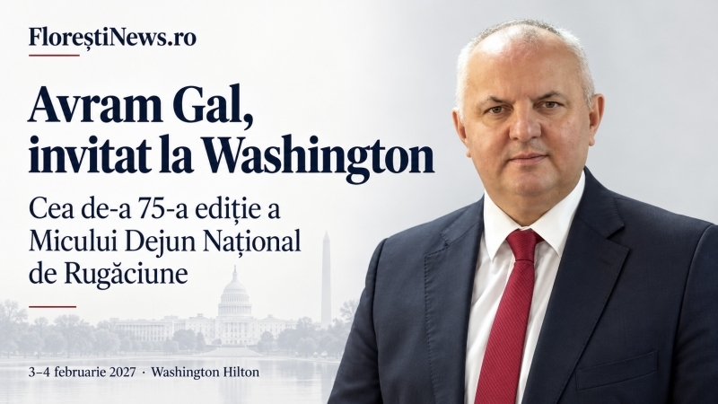 Avram Gal, invitat la cea de-a 75-a ediție a Micului Dejun Național de Rugăciune de la Washington